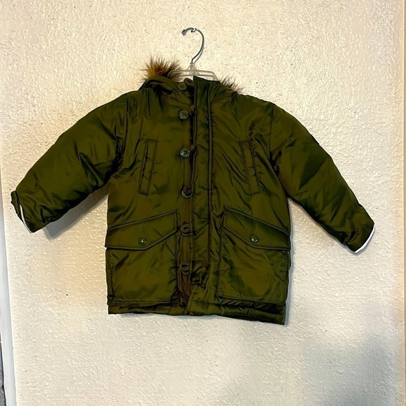 NWOT Gap Baby green, hooded, parka with insulation age 3 years - Picture 1 of 9